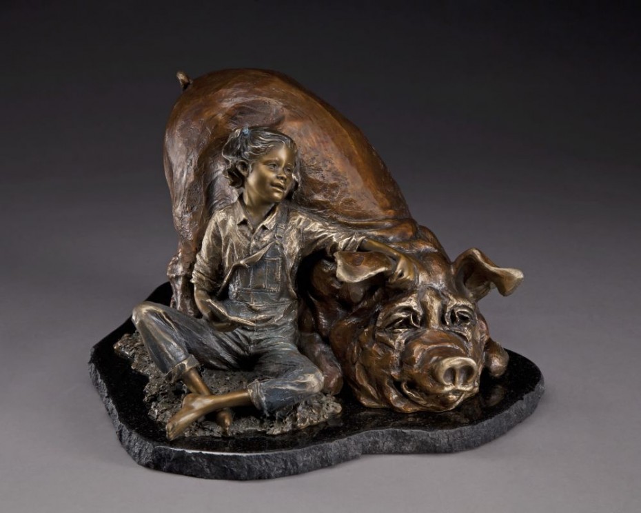 Piggy Bronze Sculpture