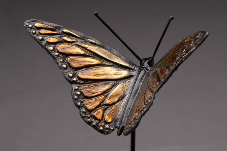 butterfly bronze sculpture