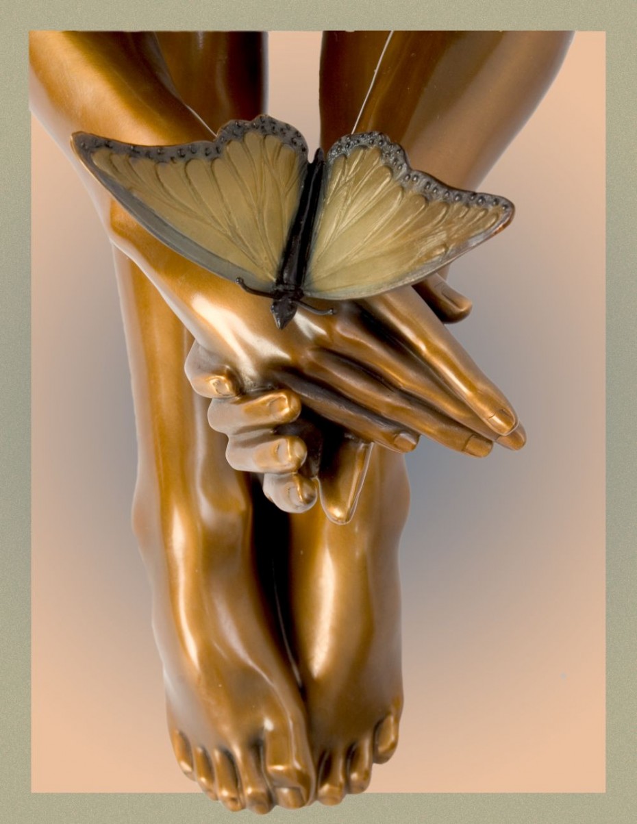 Gifts Of Nature bronze sculpture butterfly