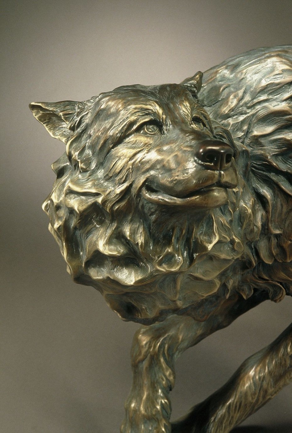 Wolf Bronze Sculpture