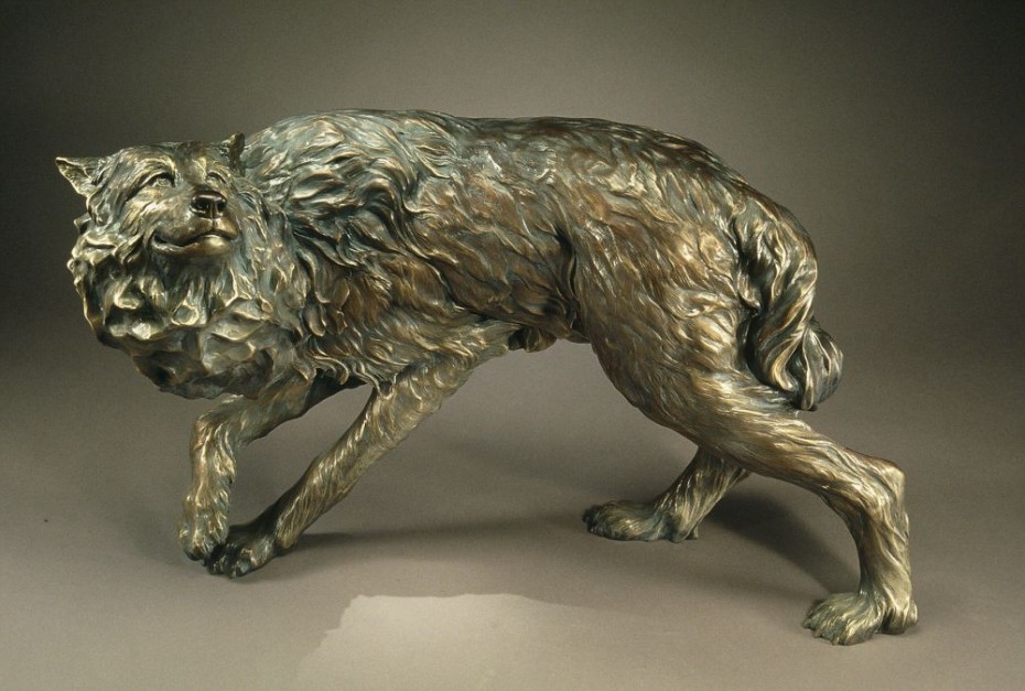 Wolf Bronze Sculpture